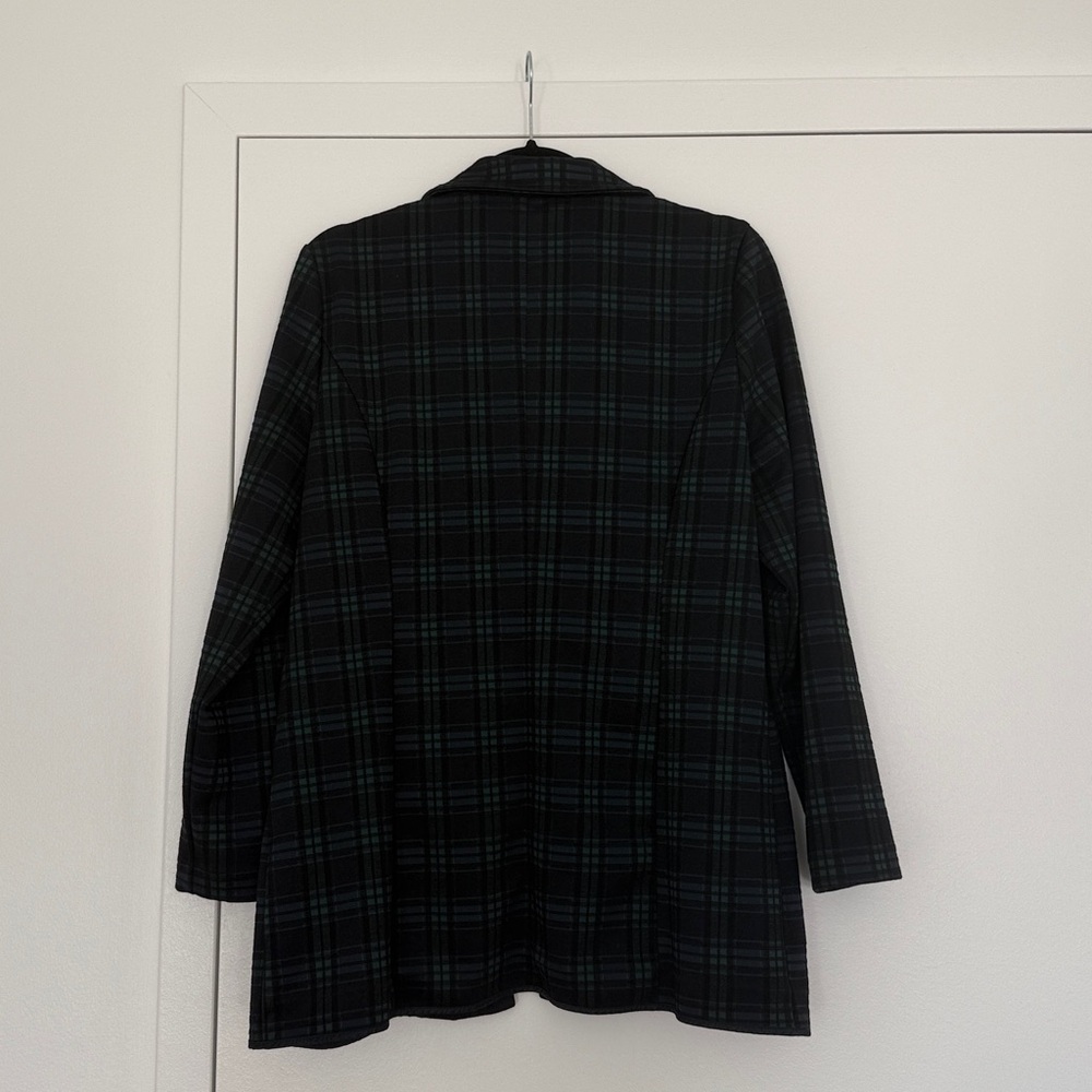 Liverpool Black/Blue/Green Plaid Blazer - Size Medium - Picture 5 of 5
